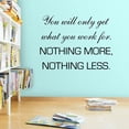 thumbnail image 1 of VWAQ You Will Only Get What You Work for Wall Decal Inspirational Office Quote, 1 of 1