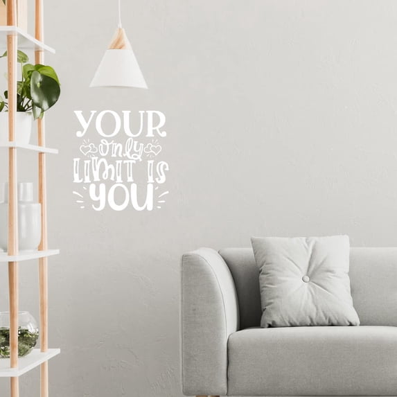 VWAQ Your Only Limit is You Motivational Quote Inspirational Wall Decal