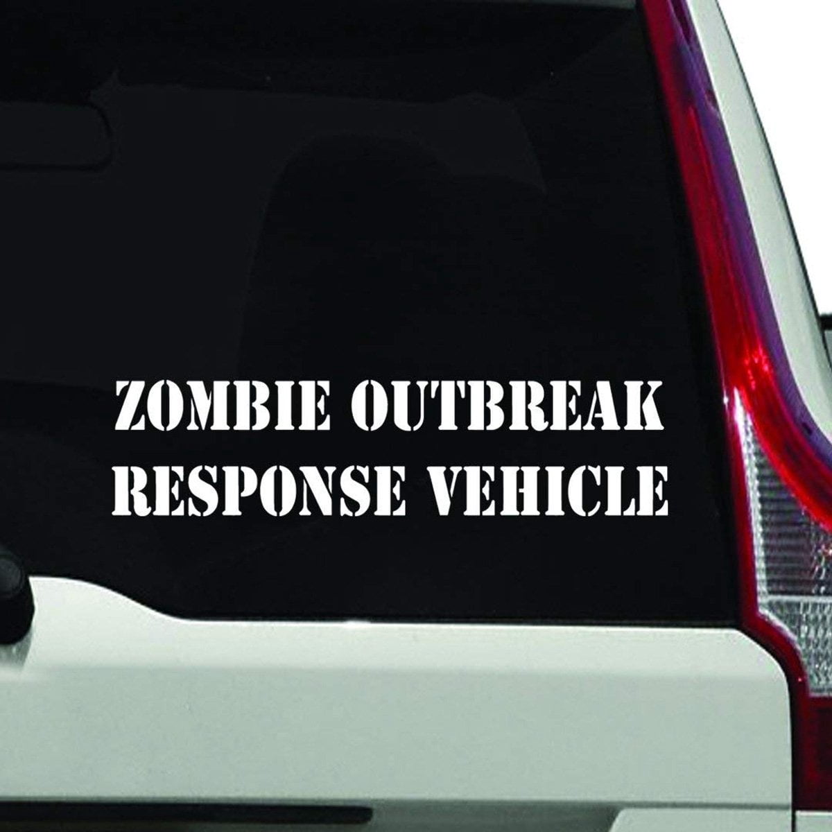 VWAQ- Zombie Outbreak Response Vehicle Window Decal,- Die Cut Vinyl ...