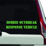 VWAQ- Zombie Outbreak Response Vehicle Window Decal,- Die Cut Vinyl Sticker