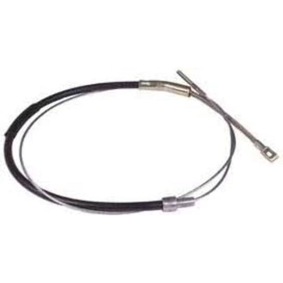 VWC-211-609-701-L - EMERGENCY BRAKE CABLE - BUS 68-71 W/ BRAKE SERVO