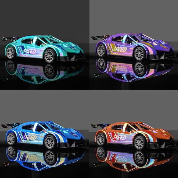 VWRXBZ 1:24 Scale Simulation Racing Car Model Inertial Toy Car Push and Go for boys Boys ABS Plastic 5.31 Inch with Rubber Wheels for Racing Games and Parent-Child Interaction
