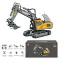 thumbnail image 1 of VWRXBZ 18 Channels Hydraulic Full Metal Excavator 1/14 Scale RTR with 1200Ah Battery and CNC-Machined Aluminum Components, for Adult Hobbyists and Construction Model Enthusiasts, 1 of 9