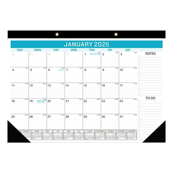 VWRXBZ 2026-2027 Calendar Planner 18 Months January 2026 to June 2027 with Twin Binding Hanging Hook for Wall Desk or Fridge Featuring Monthly Watercolor Art Thick Paper Holiday Marked
