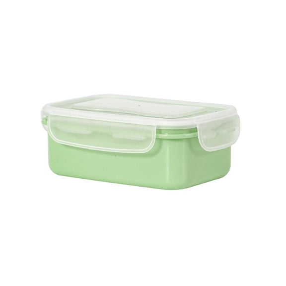 VWRXBZ 4-Pack Stackable Food Storage Containers, 14oz Bento Boxes with Leakproof Lids - Microwave-Safe Plastic Lunch Containers for Meal Prep, Leftovers, Office and Picnic