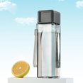 thumbnail image 1 of VWRXBZ 500ml Square Plastic Water Bottle with Tea Infuser, Anti-Slip and Portable Drawstring, Minimalist Design for Outdoor, Travel, Students, 1 of 7