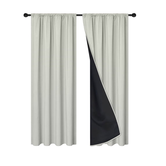 VWRXBZ Blackout Curtains, 78.74x39.37 Inch Polyester Pongee Rod-Pull Light-blocking Drapes Living Room Sun-Blocking Curtains Heat-Insulating and Soundproof for Living Room