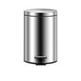 thumbnail image 1 of VWRXBZ Car Trash Can, 1.8 Gallon Stainless Steel Garbage Can Sealed Bottom Closed 3L Liter Fire-retardant Mute Thickened Foot Home Essentials, 1 of 9