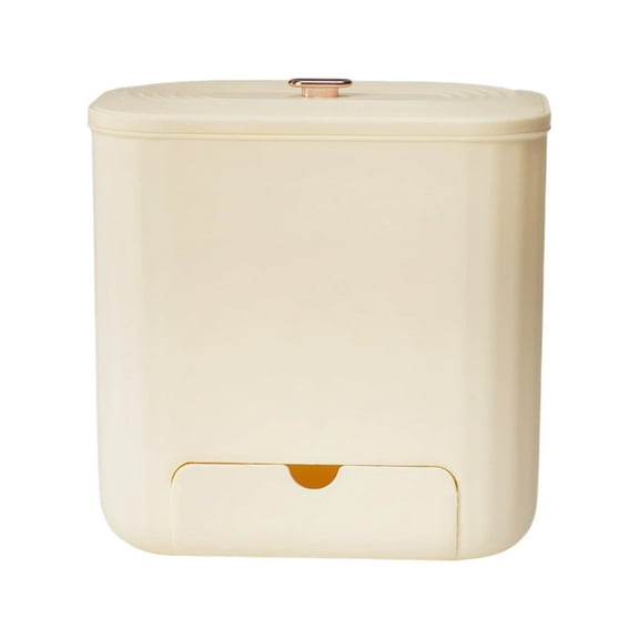 VWRXBZ Car Trash Can, 2.1 Gallon Kitchen Trash Can Household Bathroom Student Dormitory Large Capacity Living Room with Pressure Ring Basket Living Room Trash Cans Home Essentials