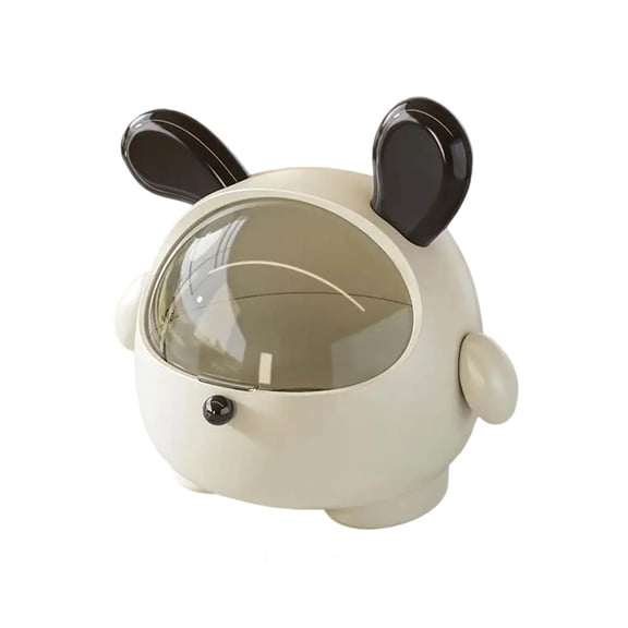 VWRXBZ Car Trash Can, 2.9 Gallon Cute Desktop Trash Can with Lid Cute Style Desktop Waste Bin Portable Tabletop Dustbin Storage for Home and Office Home Essentials