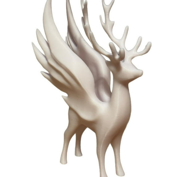VWRXBZ Christmas Deer Decor, Winged Winter Deer Desktop Decoration for Indoor Christmas Tabletop Decorations