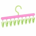 thumbnail image 1 of VWRXBZ Clothes Hanger, 15.21x8.19x0.98 Inch Non-Slip Hanger with Clips Plastic Clothes Hanger Multi-Purpose Garment Clamp Delicate Lingerie Drying Rack Sock and Underwear Organizer Home Decor, 1 of 9