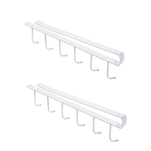 VWRXBZ Command Hooks Under Cabinet Hanger Rack Kitchen Paper Roll Towel Hanger Rack Bathroom Organizer Wall Hooks for Hanging