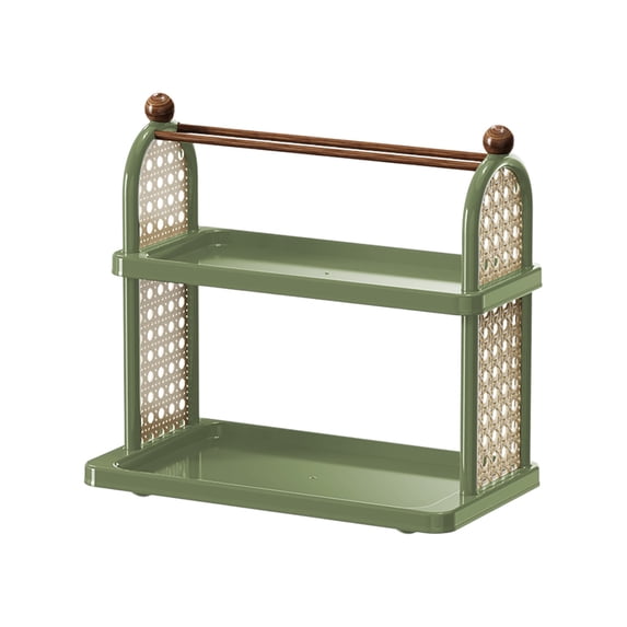 VWRXBZ Corner Shelf, 14.02x13.19x7.95 Inch Multi Layer Cup Storage Rack Tea Rack Multi-function Rack Desktop Storage Rack Suitable for Kitchen Desktop Storage Shelf Organizer