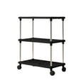 thumbnail image 1 of VWRXBZ Corner Shelf, 23.2 Inch Storage Shelves with Wheels Independent Shelving Unit Pantry Shelves Floor Storage Rack Storage Rack Sturdy Shelf for Kitchen Pantry Closet Bath Easy to Move, 1 of 6