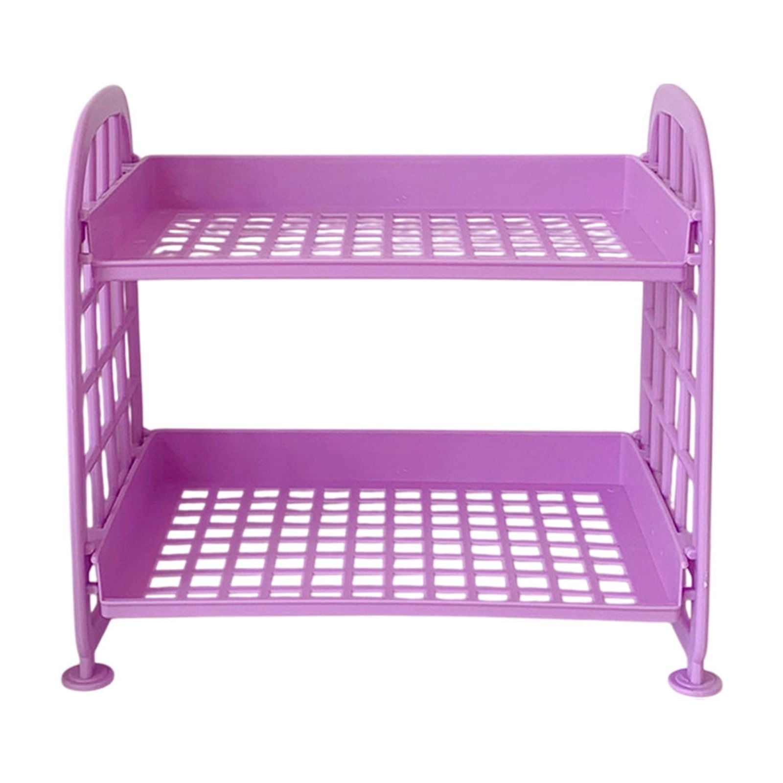 VWRXBZ Corner Shelf, 8.46x7.87x5.51 Inch Double-Layer Folding Storage ...