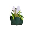 thumbnail image 1 of VWRXBZ Easter Bunny Ears Faux Leather Gift Bag for Kids - Detachable Easter Eggs Basket with Velvet Liner, Party Decoration (Green), 1 of 6