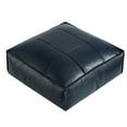 thumbnail image 1 of VWRXBZ Floor Pillow, 15.7x15.7x5.9 Inch Faux Leather Poofy Ottoman Footstool Moroccan Unstuffed Pouf Cover Foot for Storage Floor Cushion Footrest No Filler Home Decor, 1 of 7