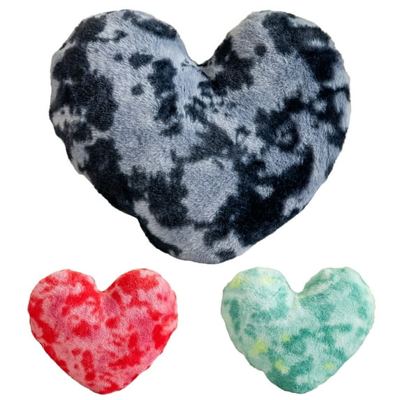 VWRXBZ Heart Shaped Throw Pillow 16x20 Inch, Soft Hand Dyed Lint Pillow Case for Sofa Bedroom, Cozy Decorative Cushion for Valentine's Day Gift and Home Decor