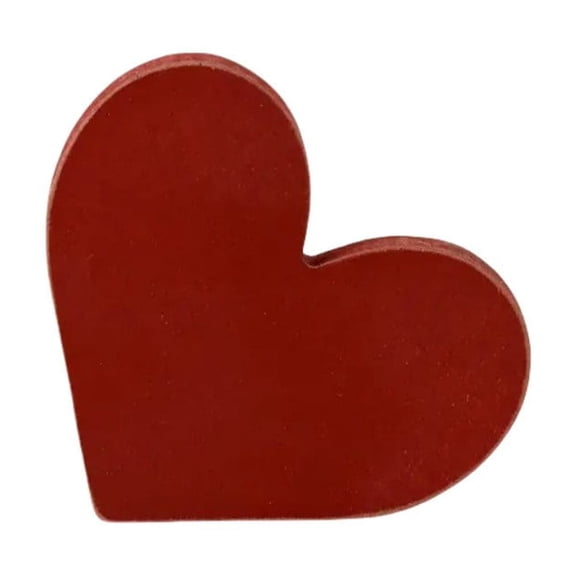 VWRXBZ Heart-Shaped Wooden Ornament 3.54 Inch Red Valentine's Day Decoration for Home Table Romantic Gift Decorative Crafts