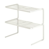 VWRXBZ Kitchen Shelf, 11x8.8x14.96 Inch Adjustable 3 Tier Pot Rack Space Saving Kitchen Organizer with Multi Shelved Storage for Kitchen Utensils Office Supplies Bedroom Clothing Study Storage