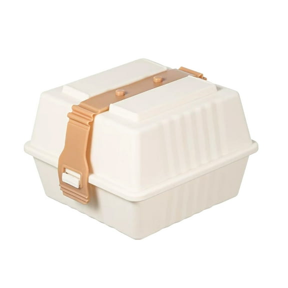 VWRXBZ Lunch Box, 5.51x5.51x4.33 Inch Portable Picnic Boxes Pressure Proof Bento Boxes Support Microwave Heating Cake Packing High Volume Boxes Hamburger Bento Boxes Food Storage