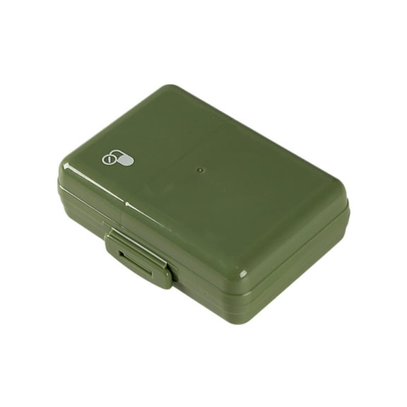 VWRXBZ Pill Box, 3.93x3.14x1.37 Inch Double-sided Box 8 Compartments Size Divided Plastic Transparent Divider Storage Box Moistureproof Portable Drug Box Week Home Decor