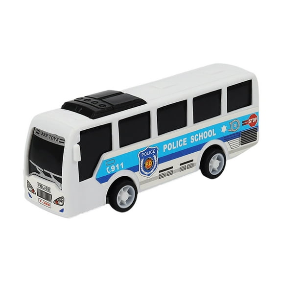 VWRXBZ Pull Back Toy Bus with Realistic Design 8 Inch Durable for boys Educational Imaginative Play Gift