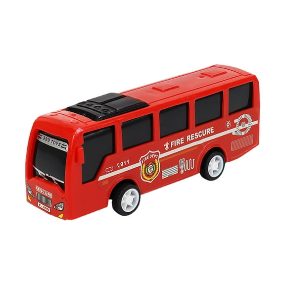 VWRXBZ Pull Back Toy Bus with Realistic Design 8 Inch Durable for boys Educational Imaginative Play Gift