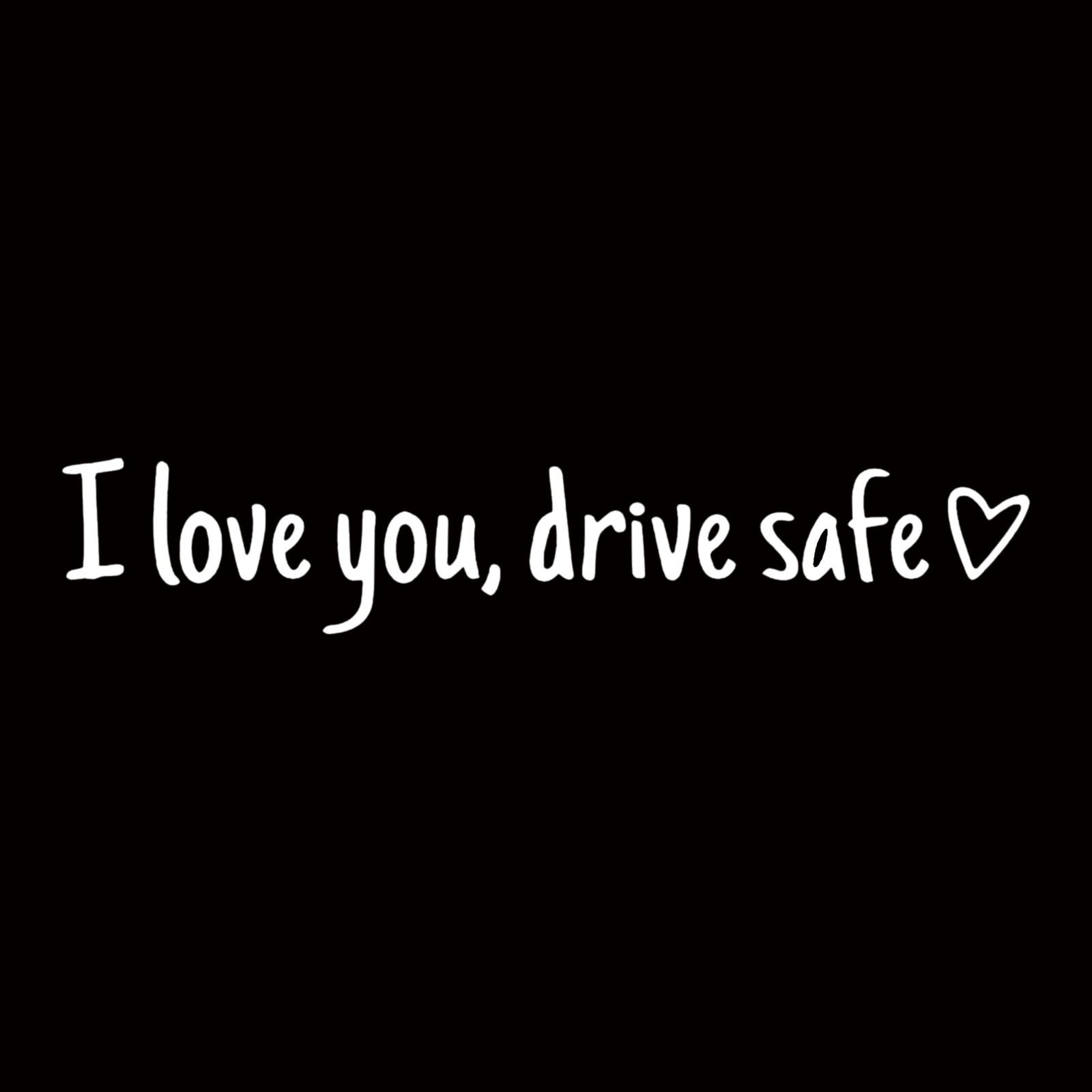 VWRXBZ Reflective Sticker 3pcs I You Driving Safe Mirror Sticker Drive ...