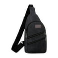 thumbnail image 1 of VWRXBZ Sling Bag, 11.81x6.69x1.97 Inch Thickened Zipper Outdoor Canvas Chest Bag Men's Chest Bag Hiking Backpack Multipurpose Crossbody Chest Bag Messenger Bag Men's and Women's Chest Bag, 1 of 6