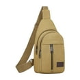 thumbnail image 1 of VWRXBZ Sling Bag, 11.81x6.69x1.97 Inch Thickened Zipper Outdoor Canvas Chest Bag Men's Chest Bag Hiking Backpack Multipurpose Crossbody Chest Bag Messenger Bag Men's and Women's Chest Bag, 1 of 6