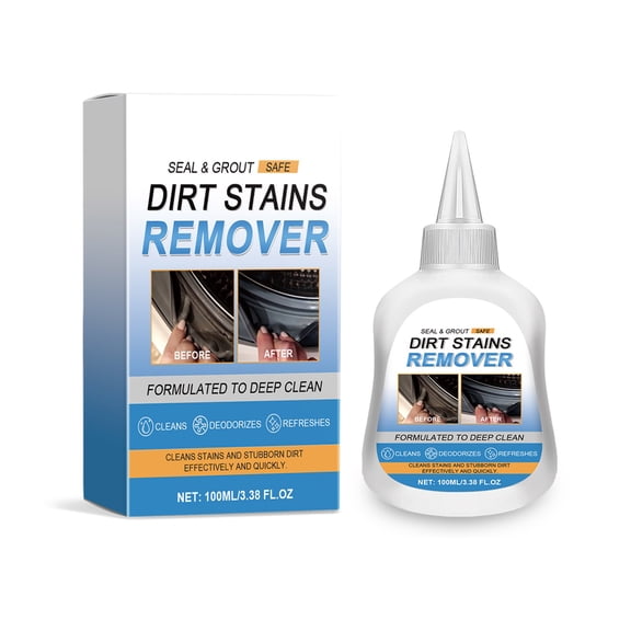 VWRXBZ Stain Remover Gel, Fast Acting Deep Cleaner for Washing Machine Gasket, Refrigerator Seals, Bathtub Tile Grout, 7oz Concentrated Solution, Gentle formula