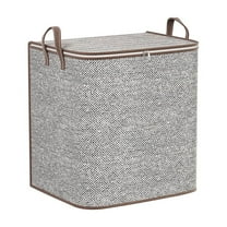 VWRXBZ Storage Bags Large Capacity Foldable Zipper Bag with Handle - Non-Woven Fabric Storage Bag Moving Supplies