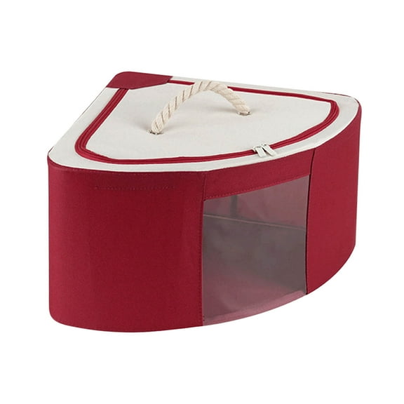 VWRXBZ Storage Bin Thickened Cloth Fan-shaped Corner Storage Box with Portable Household Clothing Quilt Waterproof Organizing Box Home Decor