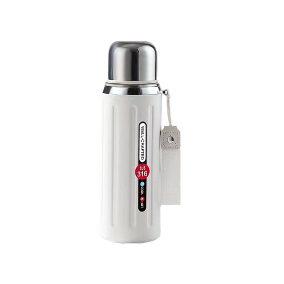 VWRXBZ Thermos, 3.5x3.5x9.44 Inch Portable Cup 316 Stainless Steel Liner Extra Long Insulation Universal Hot and Cold Insulating Pot Kettle Home Decor
