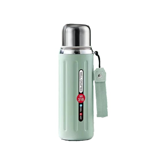 VWRXBZ Thermos, 3.5x3.5x9.44 Inch Portable Cup 316 Stainless Steel Liner Extra Long Insulation Universal Hot and Cold Insulating Pot Kettle Home Decor