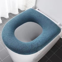 VWRXBZ Toilet Seat Cover, Toilet Seat Cushion Thickened Toilet Cover Knitted Toilet Seat Cushion Washable Household Toilet Cover Winter Warm Toilet Seat Cover Mat