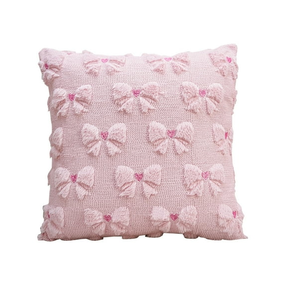 VWRXBZ Valentine Heart Pillow Covers 17.7x17.7 Inch Red Soft Faux Wool Throw Pillow Covers for Valentines Day Decorations Sofa Bedroom Decor with Hidden Zipper