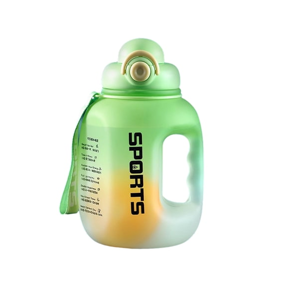 VWRXBZ Water Bottle, 5.51x5.51x9.64 Inch New Outdoor Fitness Large-capacity Large Barrel High-value High-temperature Plastic Cup Boys and Girls Water Cup Kettle Cup Home Decor