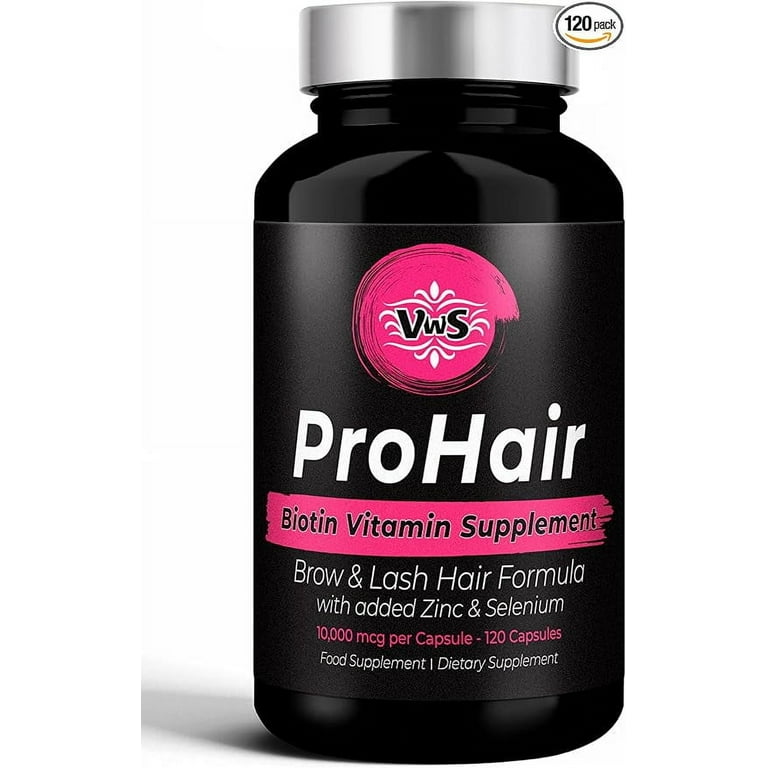 VWS Biotin 10,000 mcg Dietary Supplement w/Zinc & Selenium