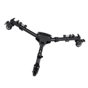 VX-600 Pro 3 Tripod Wheels Pulley Universal Folding Camera Tripod Dolly Base Stand W/ Nylon Carrying Bag Max. Load 20Kg