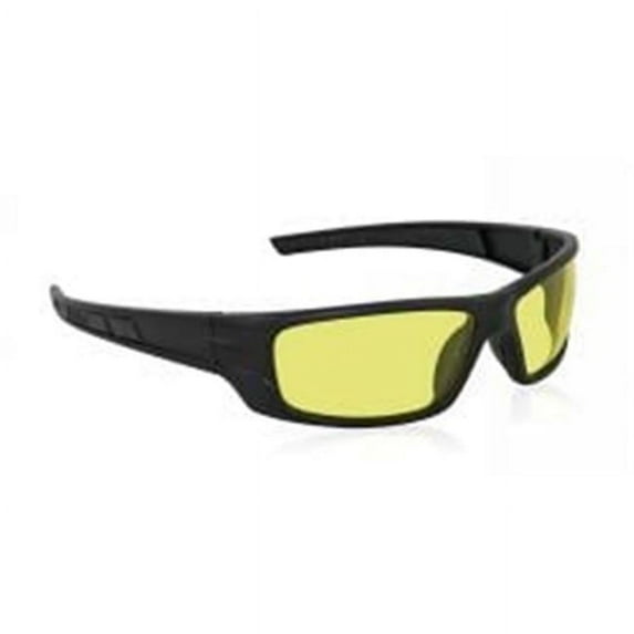 VX9 Safety Glasses with Yellow Lens, Black