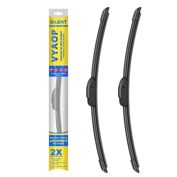 VYAOP Windshield Wipers Blades Replacement for 1995-2004 Toyota Tacoma/1984-2002 Toyota 4Runner Quality Premium All-Seasons Wiper blades Set - 17" 17"(Pack of 2)