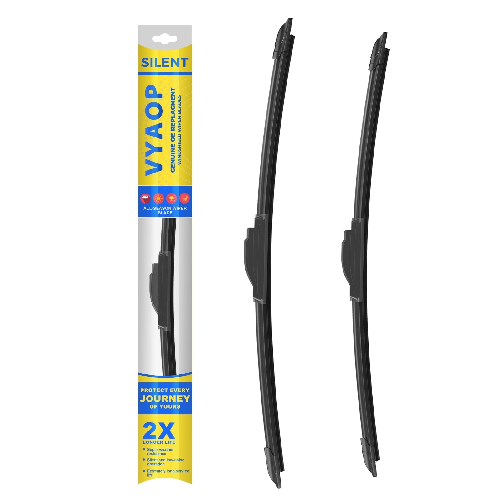 VYAOP Windshield Wipers Replacement for 1996-2005 Chevrolet Chevy Cavalier,2005-2010 Chevy Cobalt,2012-2020 Toyota Yaris OEM Quality All Season Wiper Blades 22" 17" (2 Pack)