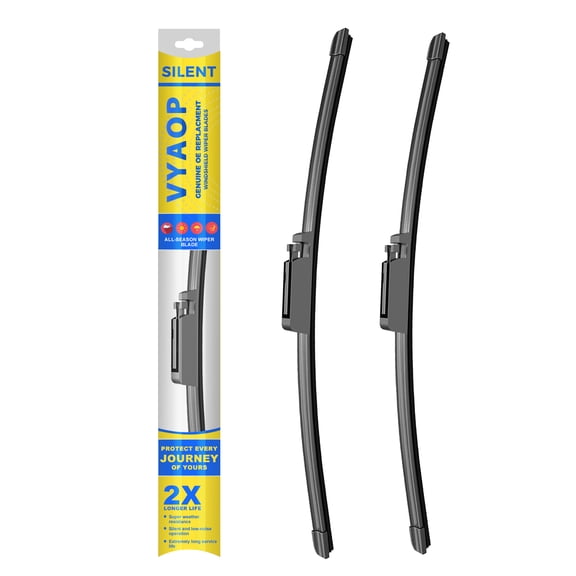 VYAOP Windshield Wipers Blades Replacement for 2005-2011 Audi A6/A6 Quattro/Audi C6/2007-2011 Audi S6 Quality Premium All-Seasons Wiper blades Set - 22" 22"(Pack of 2)