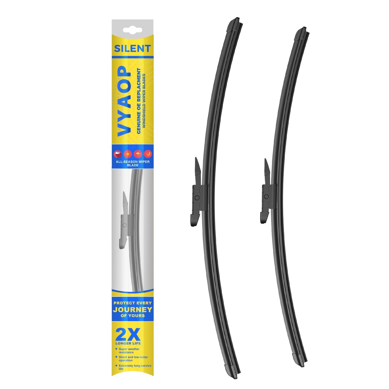 VYAOP Windshield Wipers Replacement for 2009-2016 Lincoln MKS,2010-2018 Ford Taurus,2005-2012 Toyota Avalon OEM Quality All Season Wiper Blades 26" 20" (2 Pack)