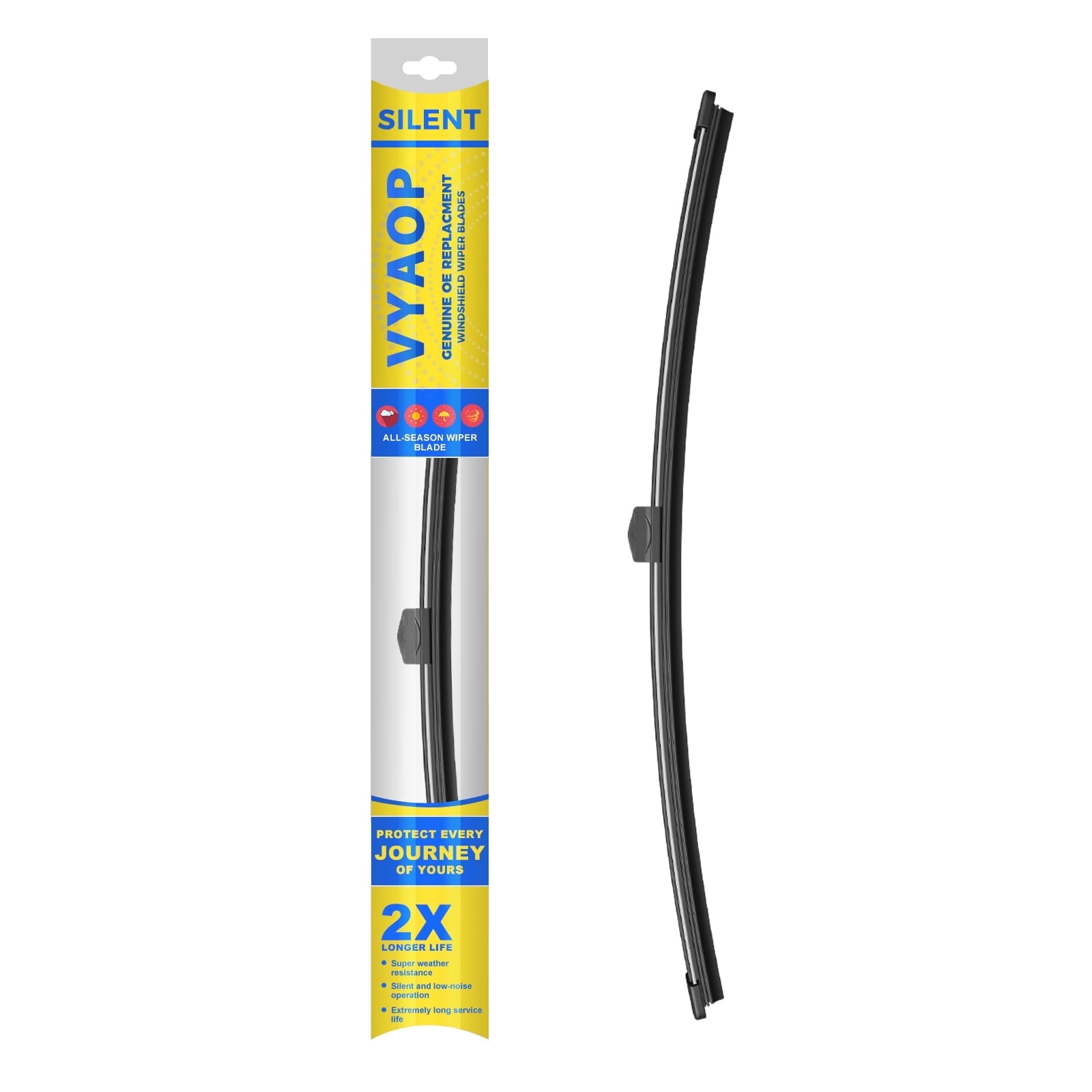 ASLAM Windshield Wipers, 15+15 U-Hook Wiper Blades