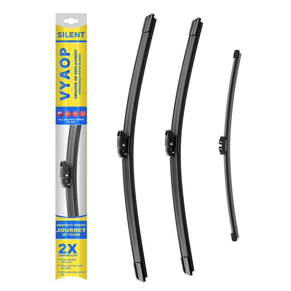 VYAOP Windshield Wipers Blades Replacement for 2017-2024 Mini Cooper Countryman F60 Quality Premium All-Seasons Wiper blades Set - 23" 21" 10"(Pack of 3)