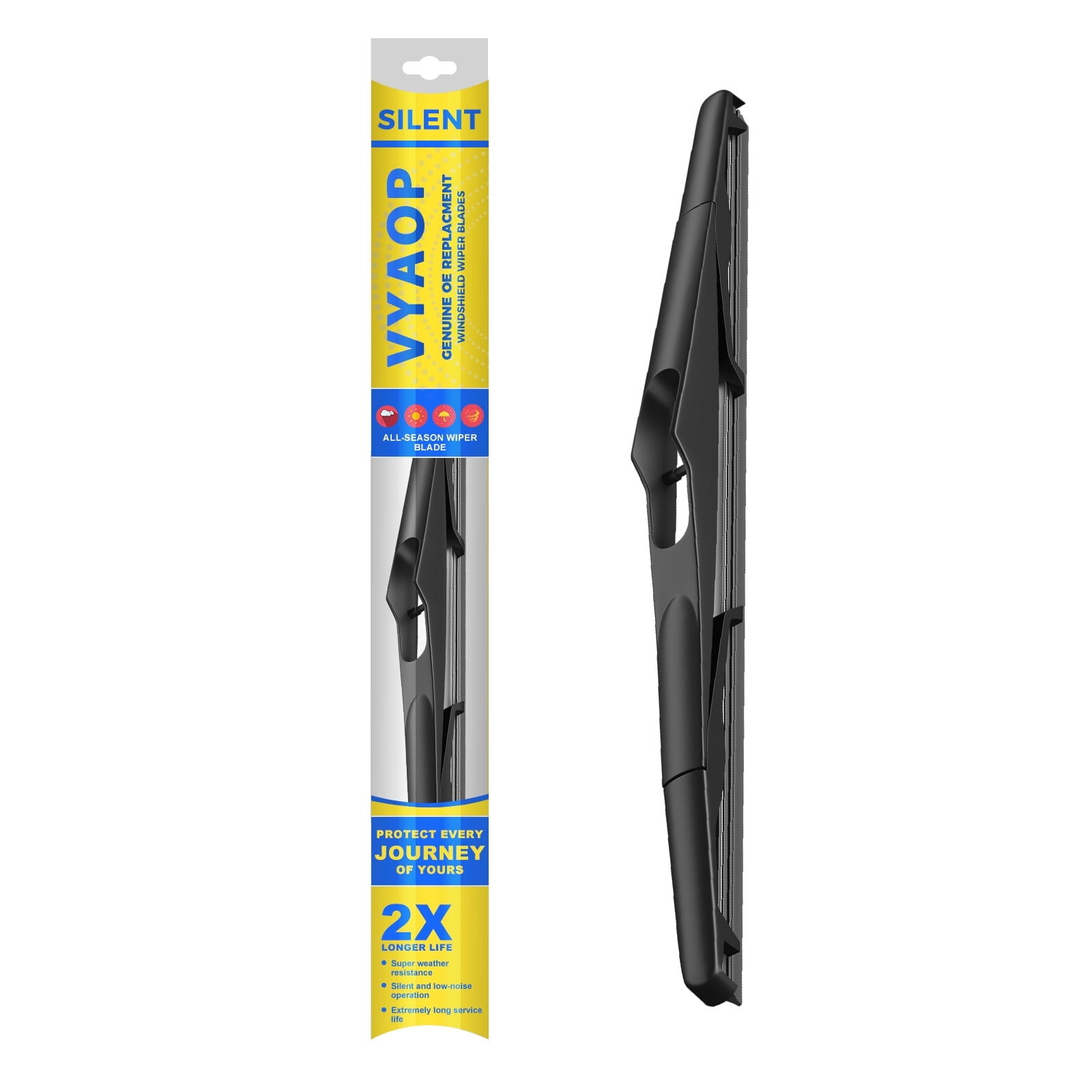 Trico Wiper Blades For 1988-1995 Jeep Wrangler – 3-Pack (Front & Rear), Black, Direct Fit